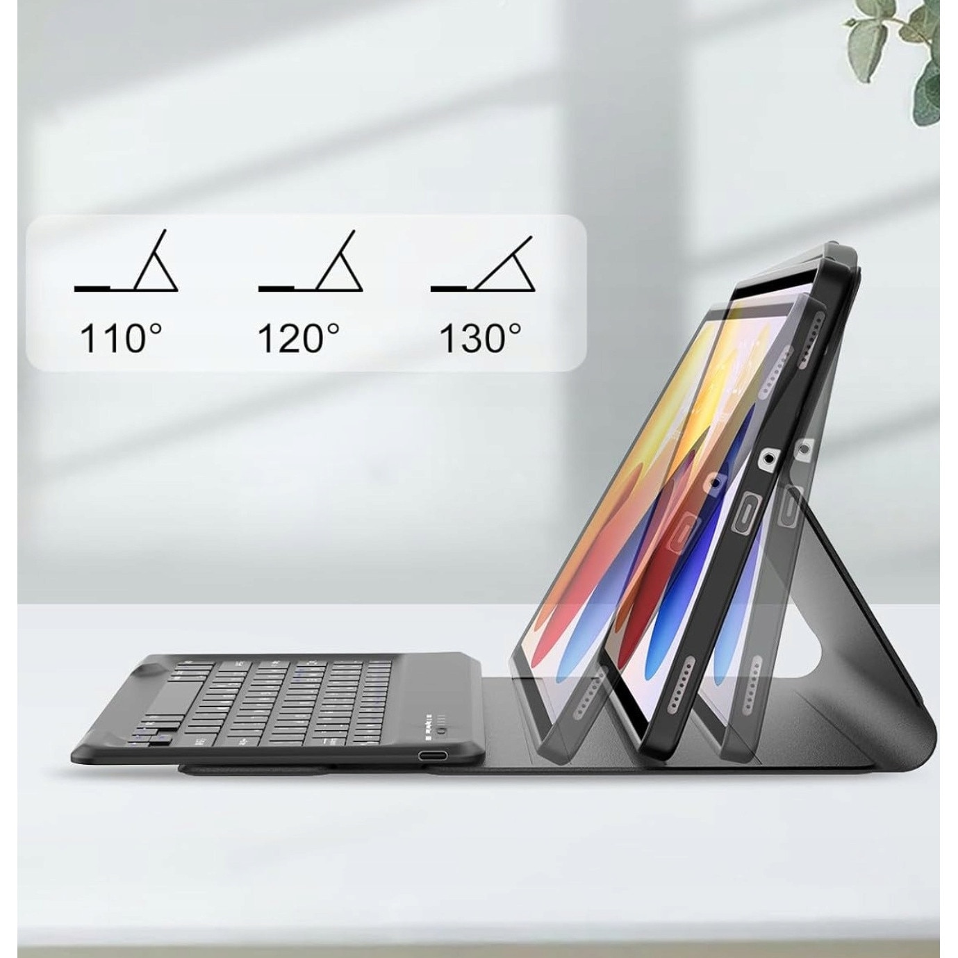 Husa tableta cu tastatura Bluetooth pentru Xiaomi Redmi Pad PRO 12.1" / Redmi Pad 2 PRO 12.1" / POCO Pad M1, roz, set