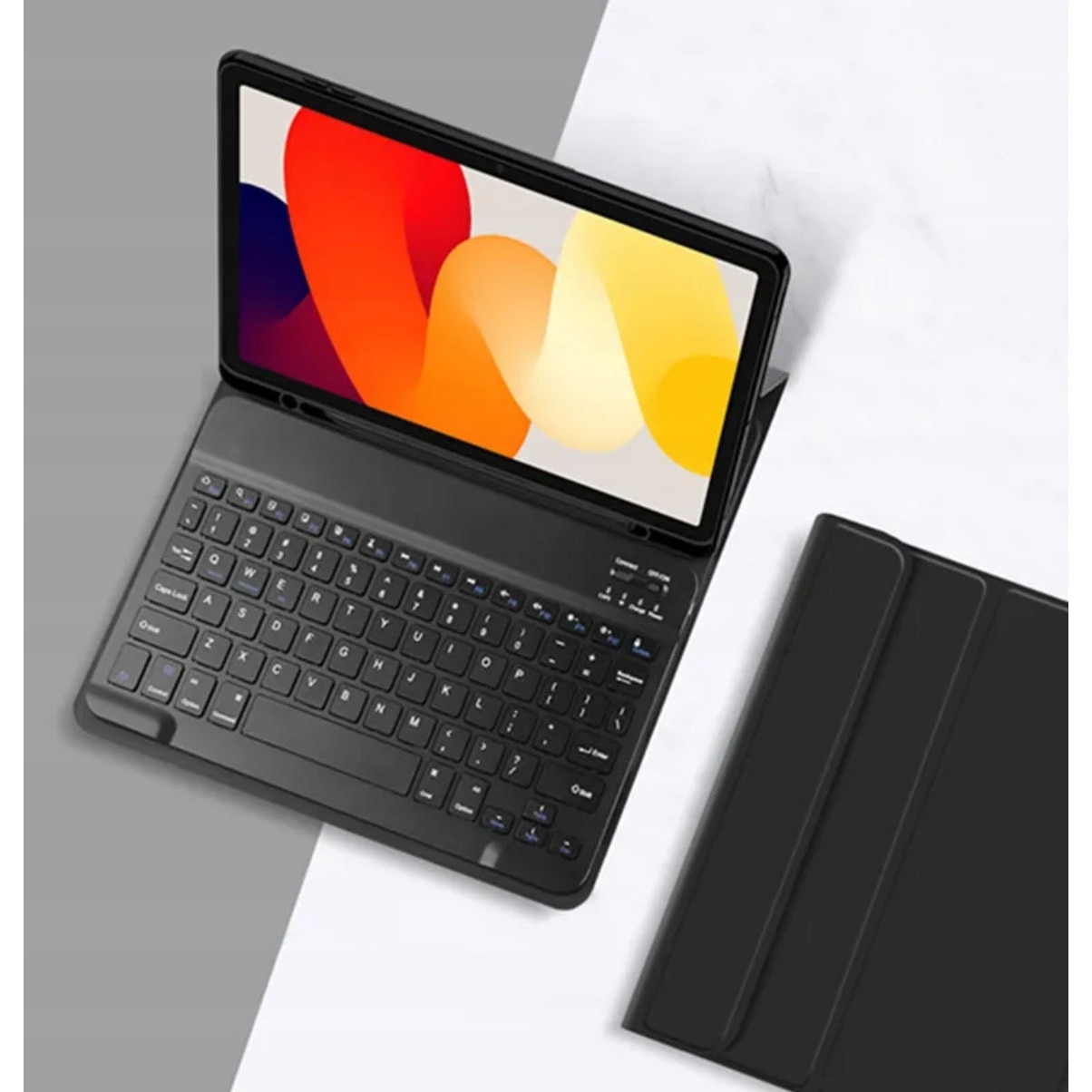 Husa tableta cu tastatura Bluetooth pentru Xiaomi Redmi Pad PRO 12.1" / Redmi Pad 2 PRO 12.1" / POCO Pad M1, roz, set