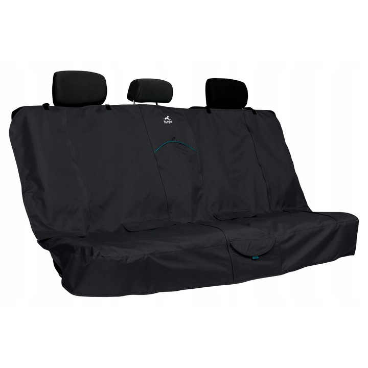 Kurgo Rover, protectie impermeabila pentru bancheta din spate, negru, 135x46x54cm, cu 2 buzunare