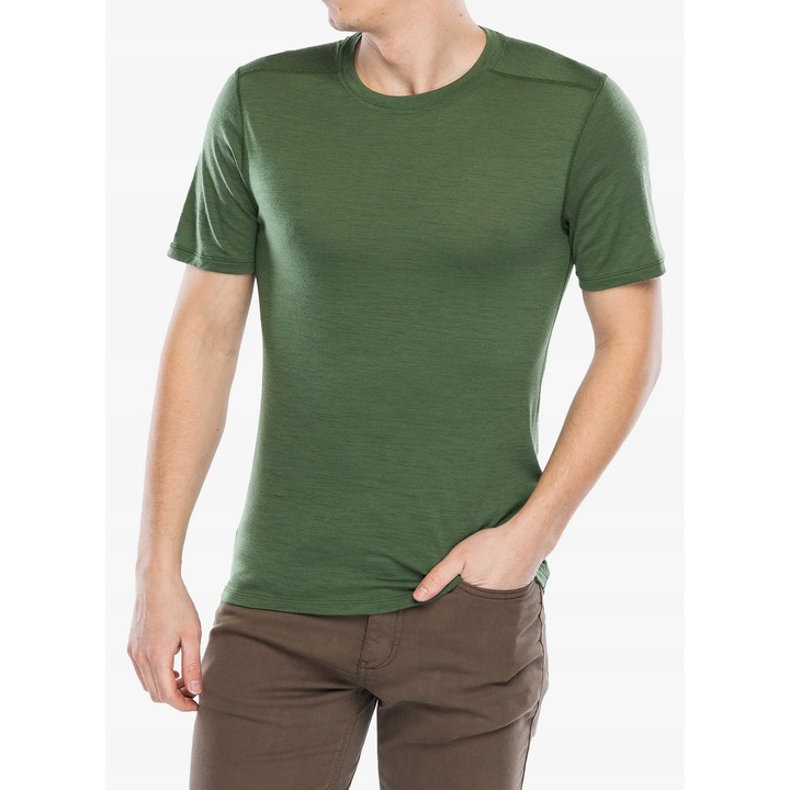 Tricou sport barbati Smartwool, Merino, lana merinos, verde