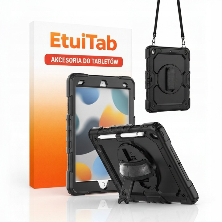 Husa tablete EtuiTab pentru Apple iPad 10.2 7/8/9 9 GEN 2020/2021, protectie panzerna, suport, multicolor