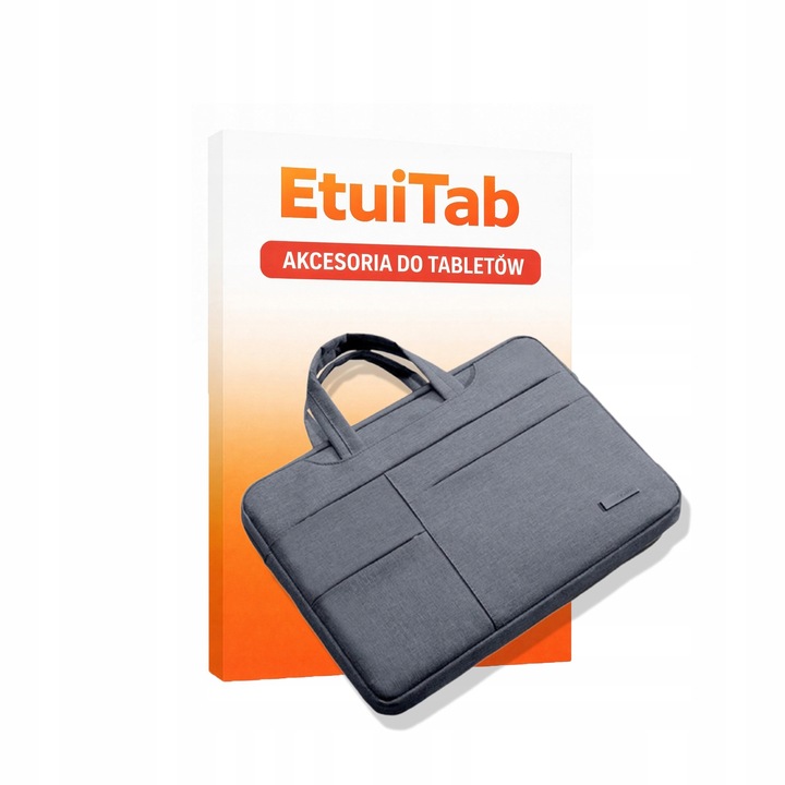 Калъф за лаптоп EtuiTab, мек калъф, за MacBook Air/Pro 13", водоустойчив, размери 36x25,5x3см, тъмно сив цвят