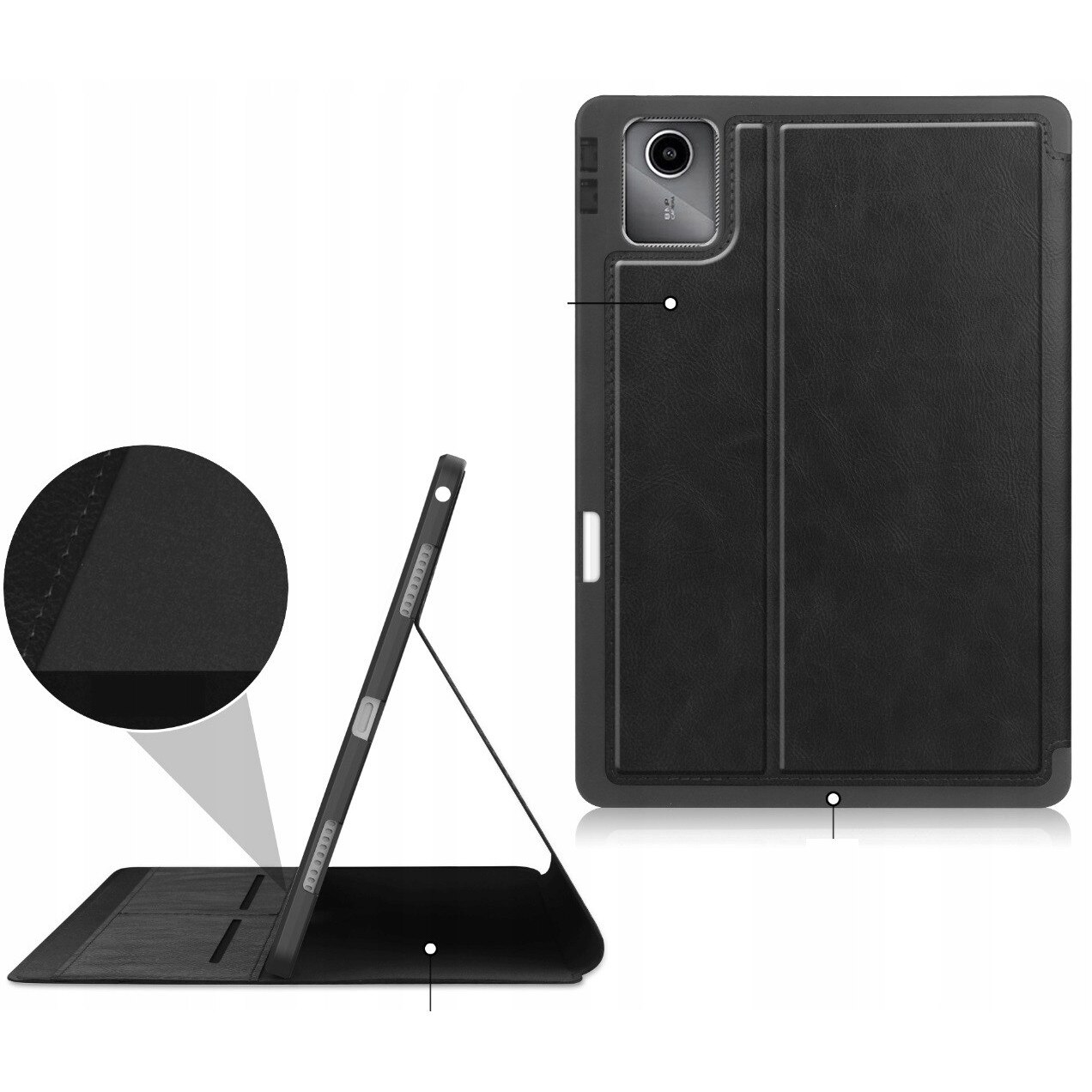 Husa tableta EtuiTab pentru Lenovo Idea Tab ZAFR0378PL 11", rosie, cu suport pentru stilou si compartimente pentru documente
