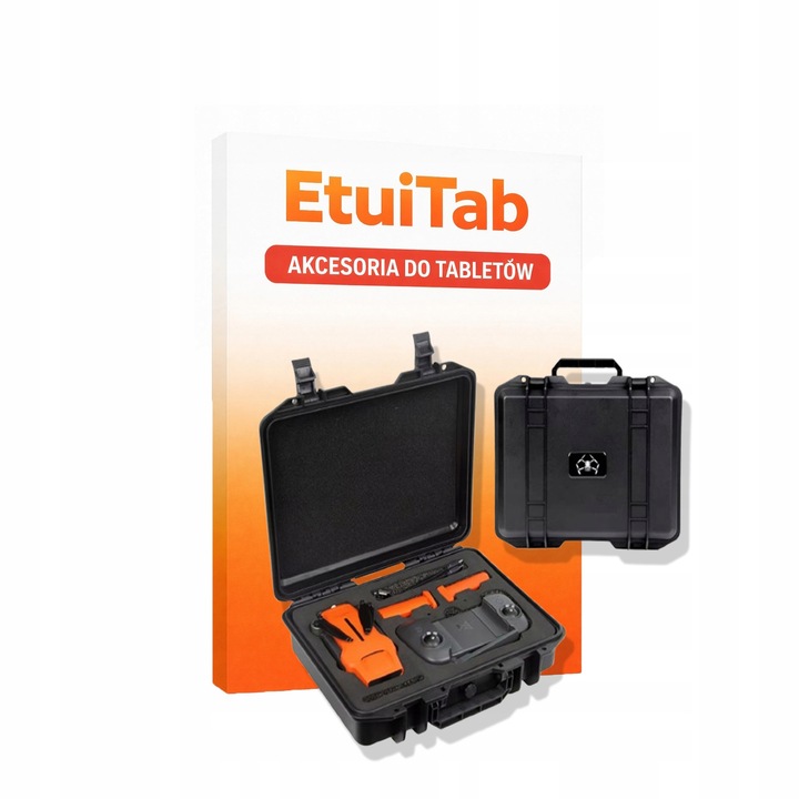 Etui dron EtuiTab set, waterproof, black with red elements, 30x24x9cm