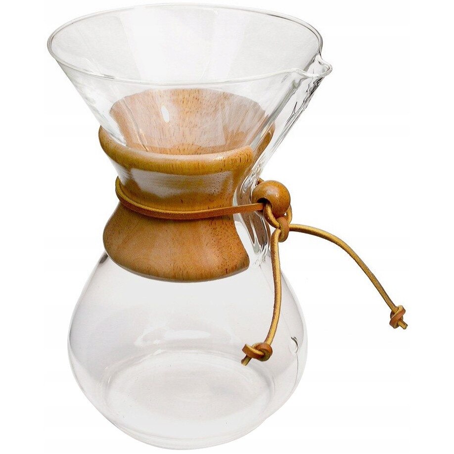 Cafetiere Chemex Classic, 10 filizanek, 1,4l, cu maner din lemn, inaltime 330mm, diametru 130mm