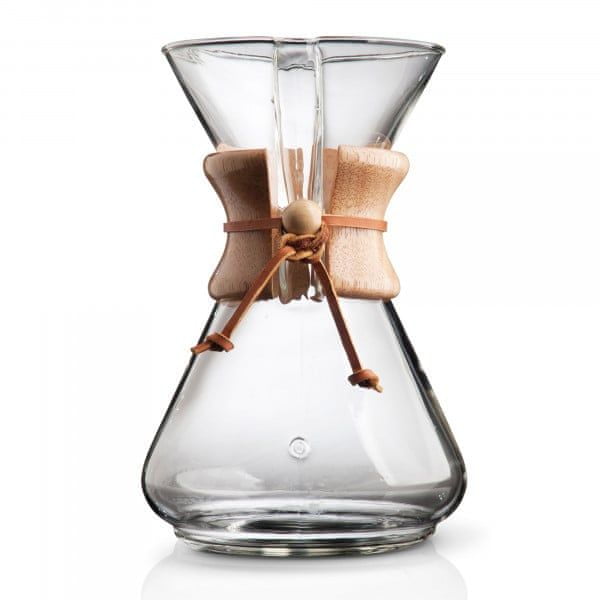 Cafetiere Chemex Classic, 10 filizanek, 1,4l, cu maner din lemn, inaltime 330mm, diametru 130mm