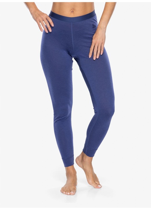 Colanti dama Odlo Merino 160, termoactivi, albastru skipper, material de calitate, XS INTL
