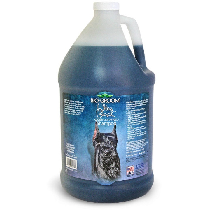 Sampon Bio-Groom Ultra Black pentru blana neagra, 3,78 l, cu proteine si ulei de cocos