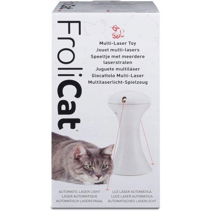 Jucarie pentru pisici, PetSafe, laser automat, 2 fascicule, fara baterii