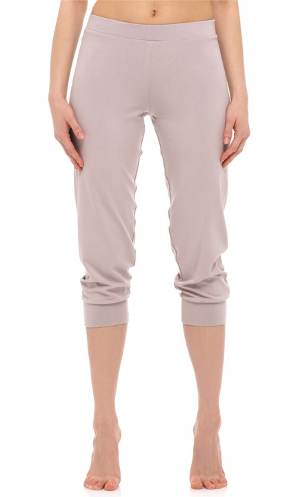 Pantaloni dama Merry Style 3/4, viscoza, crem, elastici