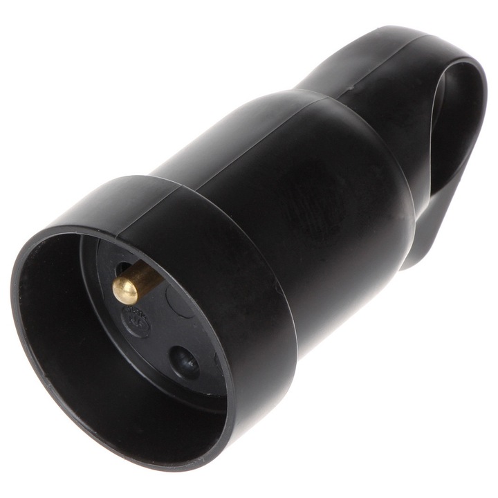 Контакт CEE 7/5, Legrand, 230 V, 16 A, черен, 43x84 мм