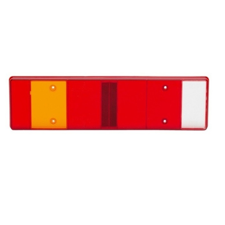 Klosz lampa spate POLCAR 7 segmente, sticla, 460x125mm, pentru Volkswagen LT II, MAN, Renault, Scania
