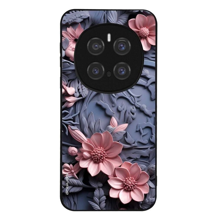 Husa telefon Sonique 3D Flower Series, roz, pentru Honor Magic7 Pro 5G, silicon, antisoc, design modern