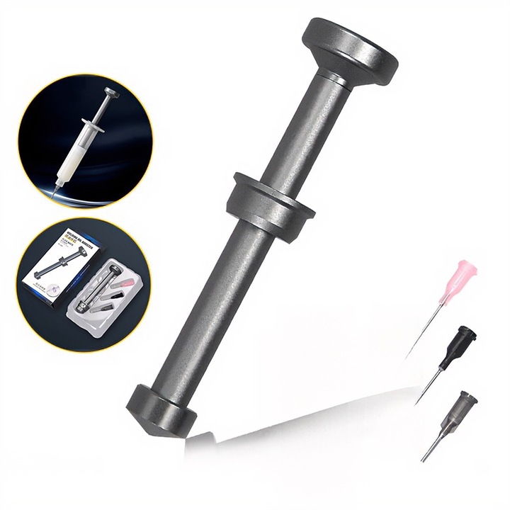 Dozator metalic seringa, manual, aliaj aluminiu, mecanic