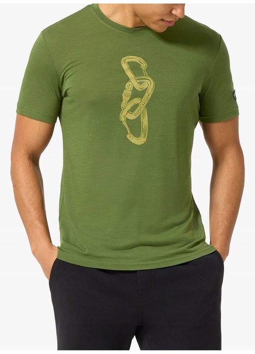 Férfi póló, Carabineri Tee, shive/dried tobacco, merinó