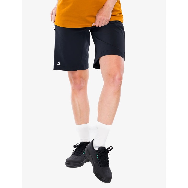Schoffel női sportnadrág, kerékpáros rövidnadrág, fekete