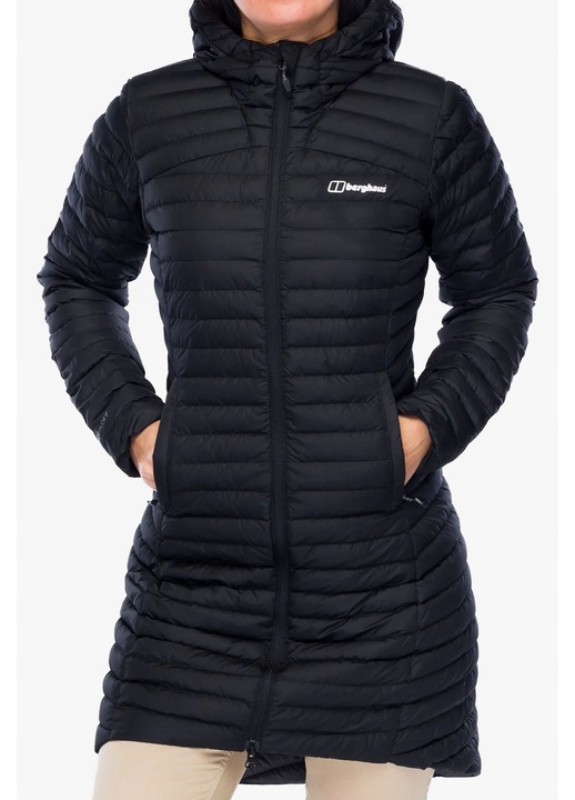 Дълго дамско яке Berghaus Nula Micro, черно, устойчив материал, XS INTL