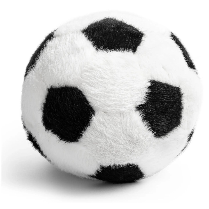Minge de fotbal din plus, Gadget Master, 15cm, pentru copii si animale de companie