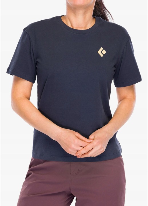 Női póló, Black Diamond, Heritage Badge, pamut, fekete, L INTL