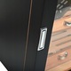 Humidor pentru tigari Angelo, negru mat, cu iluminare LED, 3 cutii din lemn de cedru, 290x290x370mm