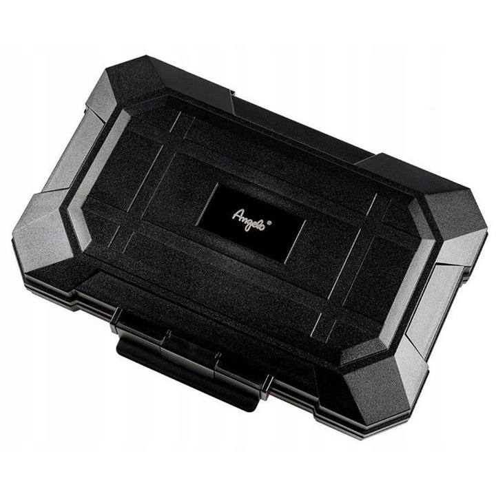 Humidor turistic ANGELO pentru 5 cygar, 23x15x5cm, cu umidificator, culoare naturala