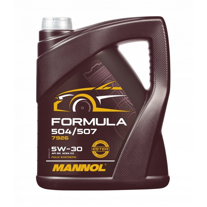 Ulei motor Mannol Formula 5W30 5L, 504.00/507.00, sintetic, universal, pentru motoare benzina si diesel