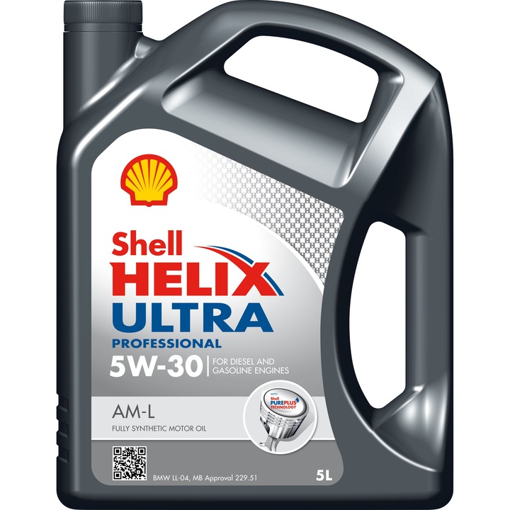 Ulei motor Shell Helix Ultra Professional AM-L 5W-30, 5L, multicolor