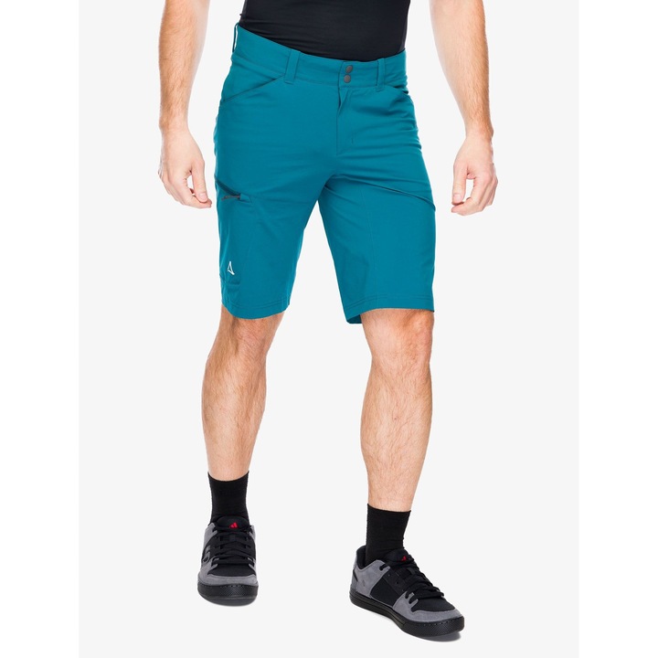 Pantaloni sport barbati Schoffel, pantaloni scurti ciclism, albastru, fabrica tehnica
