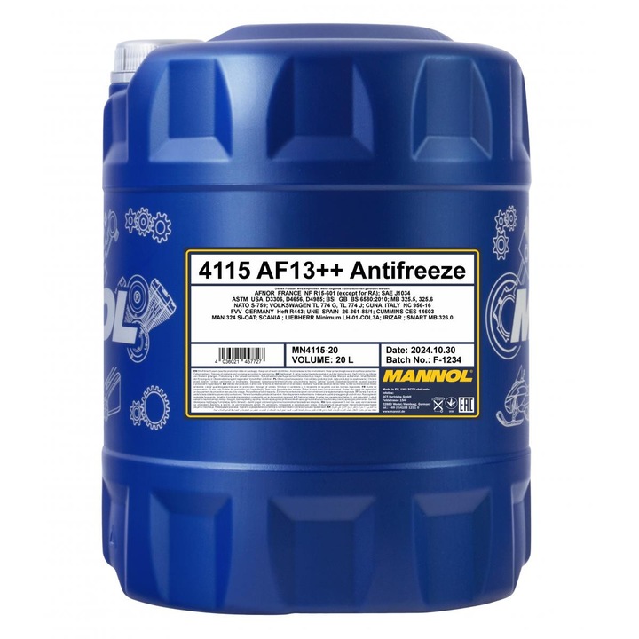 Mannol hűtőfolyadék, 4115 AF13++ koncentrátum 20L