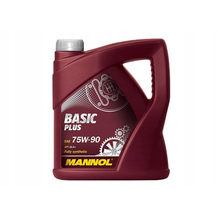 Ulei cutie viteze Mannol Basic Plus 75w90 4L, proprietati antiuzura, protectie impotriva coroziunii