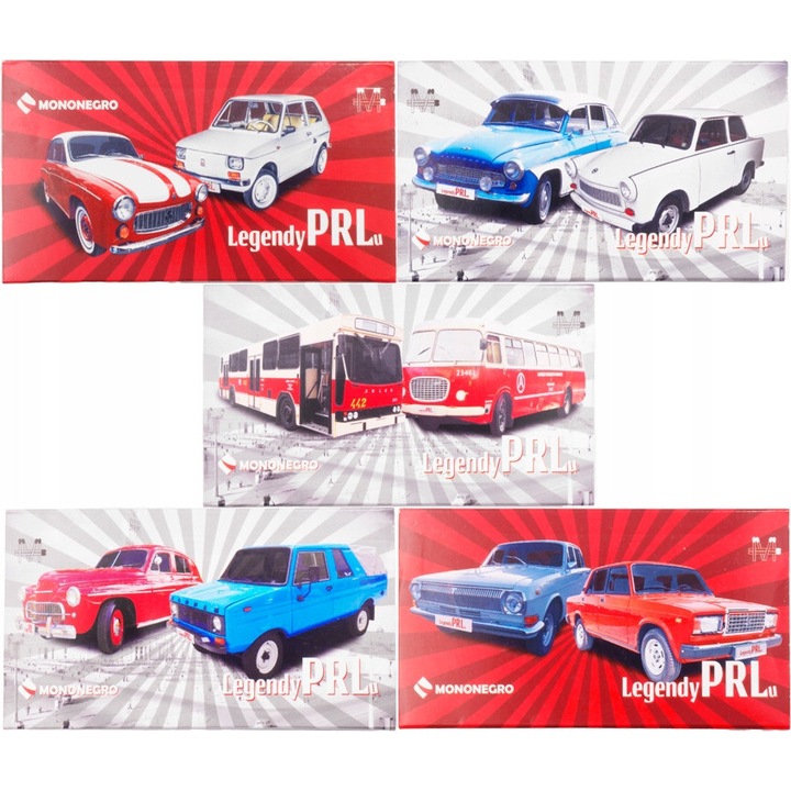 Társasjáték készlet, Mononegro, Hófehérke "LEGENDY PRL", 55mm, 12x6,5x2,5cm