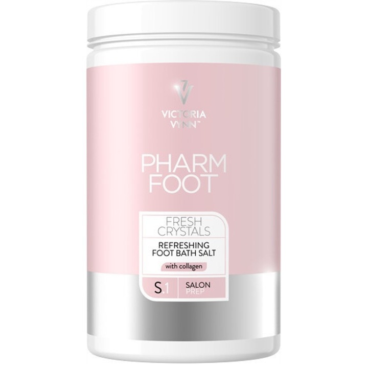 Сол за вана за крака Victoria Vynn FRESH CRYSTALS, 1250g, с колаген, аромат на грейпфрут