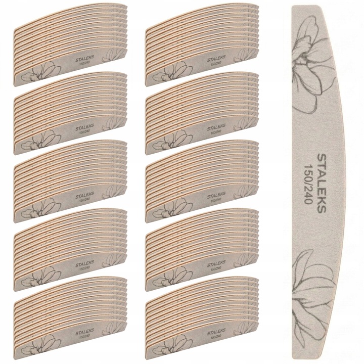 Pilnic cosmetic Staleks LODKA mineral 150/240, set 100 bucati