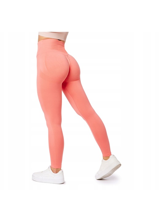 Colanti Bellivalini Push Up talie inalta fara cusaturi, Roz
