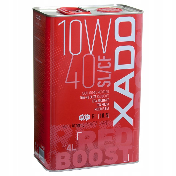 Ulei motor Xado Atomic Red Boost 10w40 SL/CF, 4L, multisezon, polisinteza