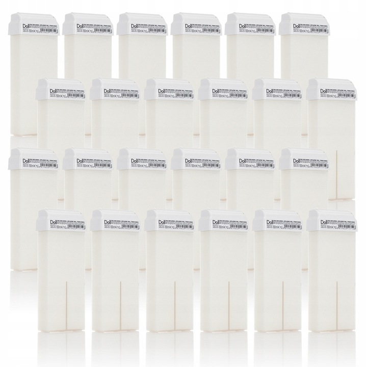 Ceara de epilare roll-on DOLL, 100ml, alb, 24 bucati