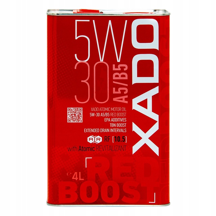 Ulei motor Xado 5W30 Red Boost A5/B5 4L, tehnologie low SAPS, protectie avansata, pentru motoare Euro 4/5
