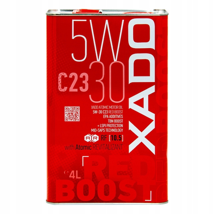 Ulei motor Xado 5w30 Red Boost C23 4L, sintetic, compatibil cu DPF, rezistent la temperaturi ridicate