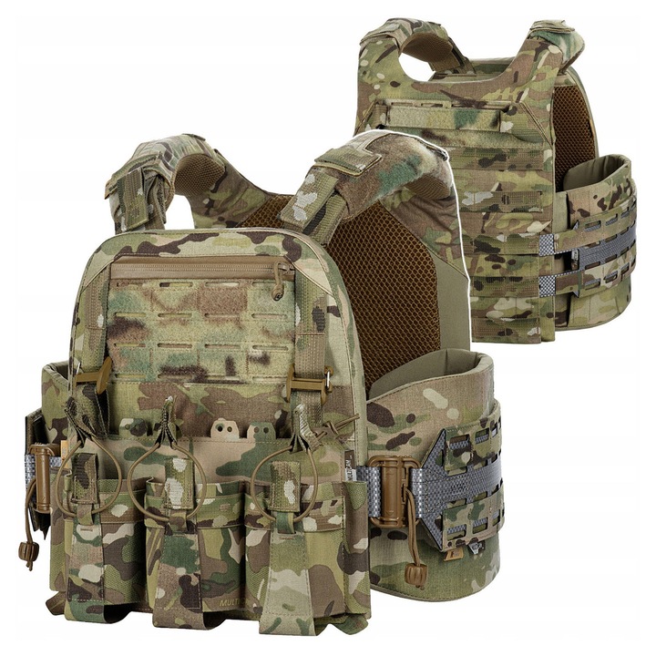 M-Tac Tiger Elite M Multicam XS/S Taktikai Mellény Plate Carrier Cuirass