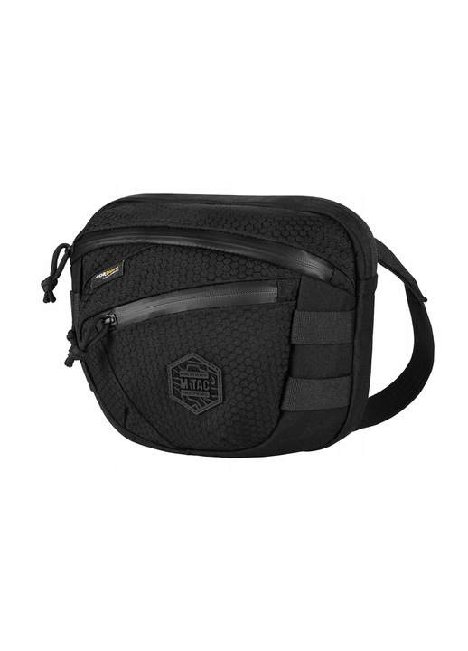 M-Tac Sphaera Hex Hardsling Bag Gen.II hátizsák, 20x26x20cm, Cordura 500D, fekete, diszkrét hordozórekesszel