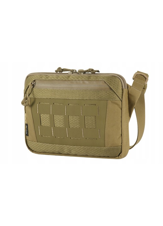 M-Tac Admin Elite válltáska, 270x200x25mm, Coyote, 2 zseb, MOLLE rendszer