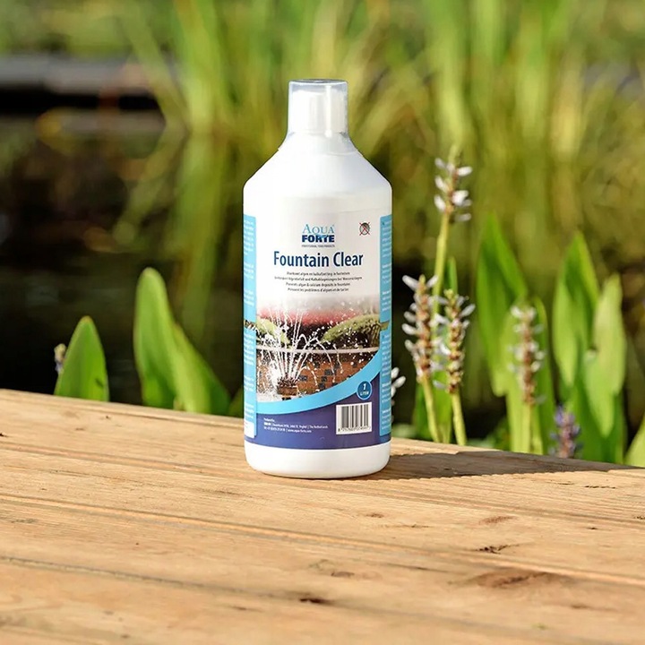 Solutie intretinere piscina AquaForte Fountain Clear 1L, previne algele ...