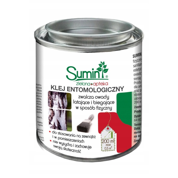 Adeziv entomologic Sumin 200ML, pentru combaterea insectelor, incolor, eficient, ecologic, set de 3 bucati
