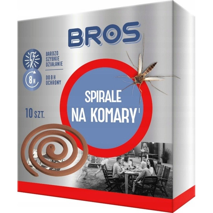 Set 10 spirale insecticid BROS pentru combaterea tantarilor si mustelor ...