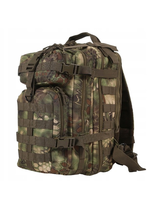 Taktikai hátizsák Camo Assault 25L, 2 rekeszes, vízálló, 42x25x25cm, KPT-MD