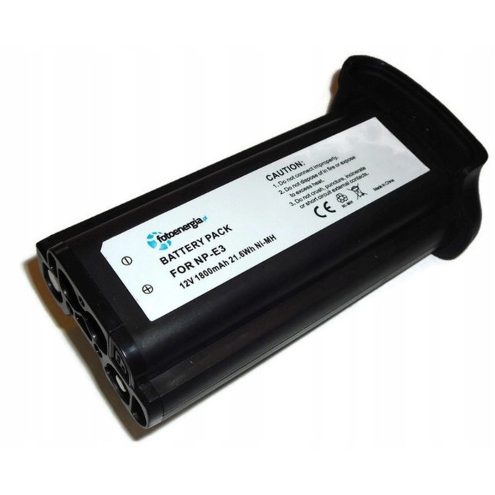 Baterie Canon NP-E3 12V Ni-MH 1800mAh, inlocuitor, 1800mAh, tehnologie Li-Ion