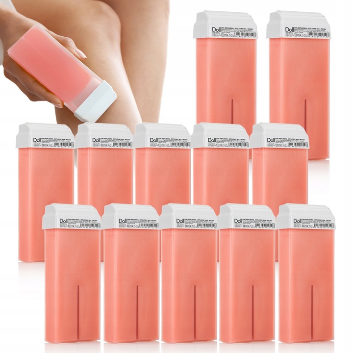 Ceara de epilare in rola DOLL, 10+2 bucati, Melissa, 100ml, set