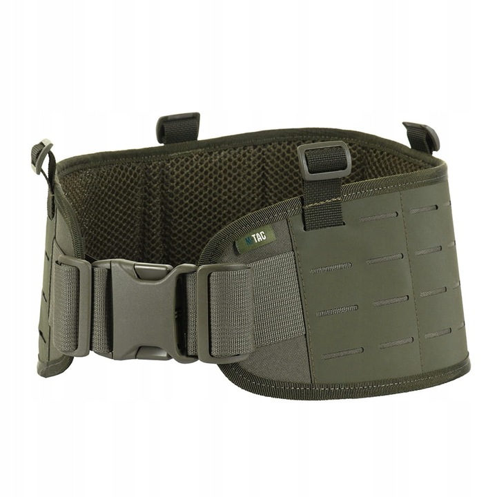 M-Tac War Belt Laser Cut taktikai öv, Ranger Green, Cordura 500D, MOLLE rendszer, XL/2XL