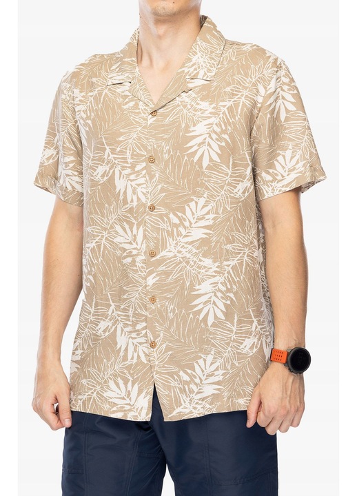 Férfi ing, Protest, Prtypton, rövid ujjú, bambusz bézs színű, normál szabású