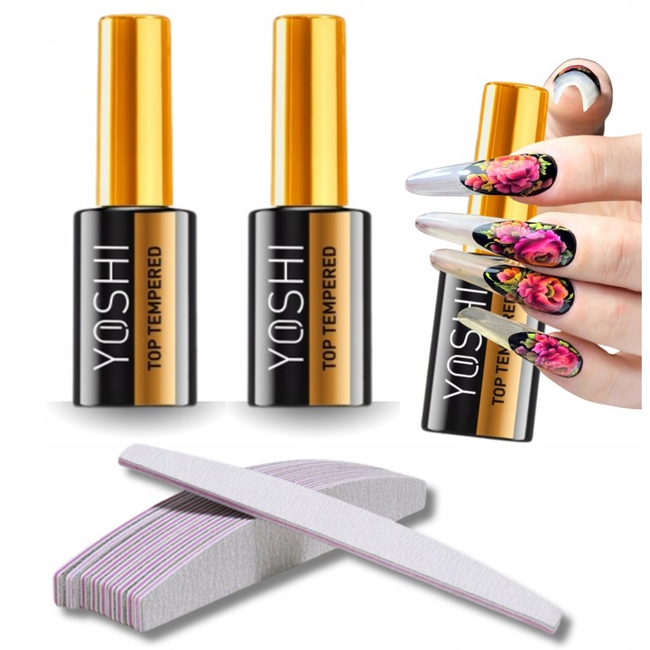 Set 3x Oja Yoshi Top Tempered 10 ml + 10x pile 100/180, multicolor